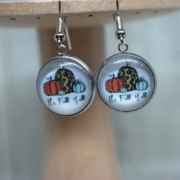 Its Fall Y'all hook earring - Picture 1 of 4